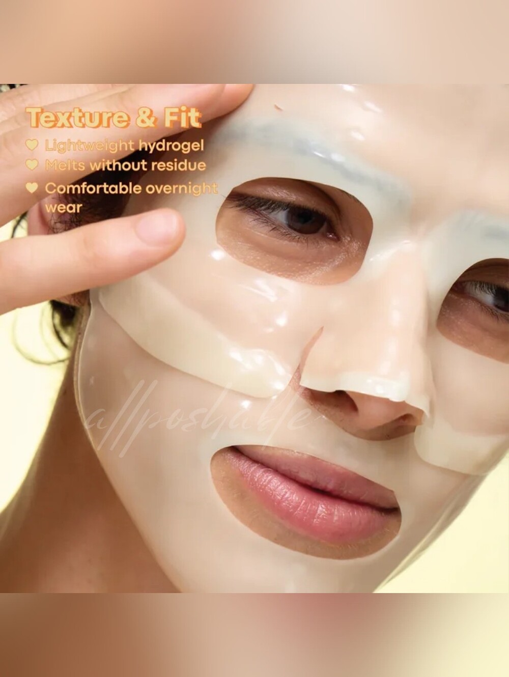 ⭐️$4 Add On⭐️ TONYMOLY Mask Melt Vitamin C + Rice Overnight Hydrogel Mask